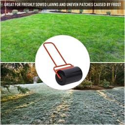 image-Combination Push/Tow Lawn Roller Filled w/ 38L Sand or Water Garden Outsunny