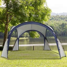 image-Outdoor Gazebo Event Dome Shelter Party Tent for Garden Outsunny