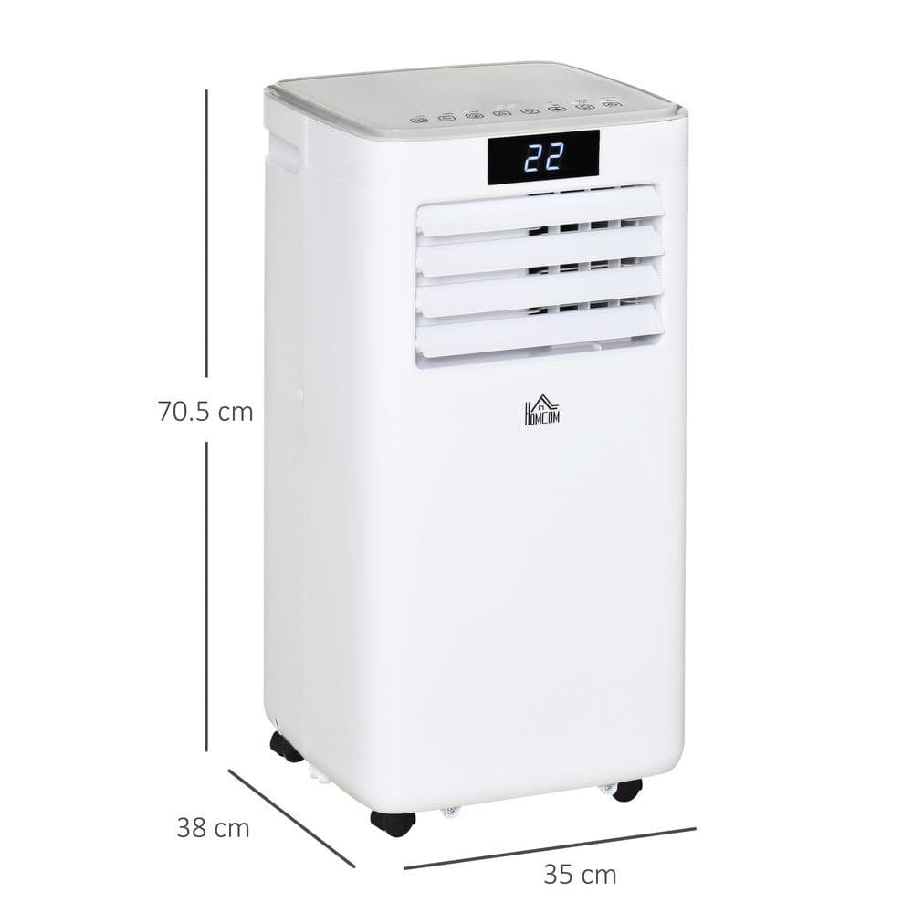 image-10000 BTU Mobile Air Conditioner Indoor Portable AC Unit w/ RC, White