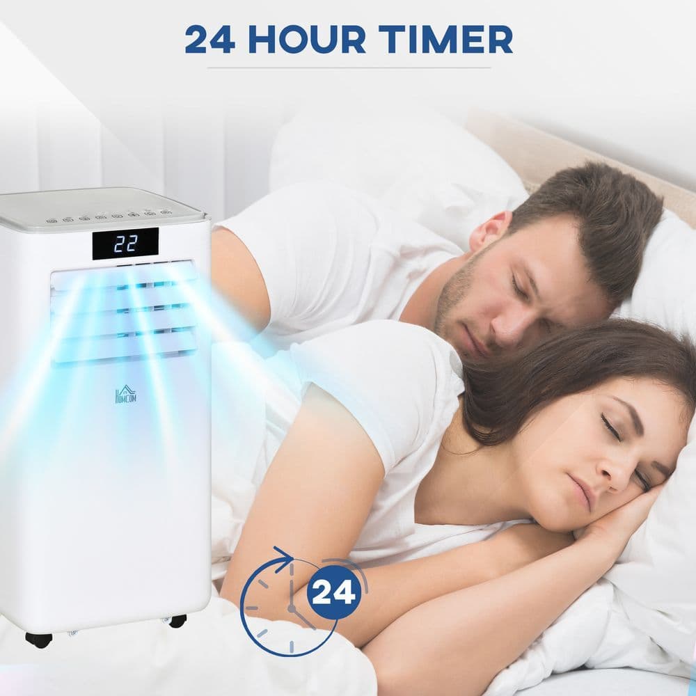 image-10000 BTU Mobile Air Conditioner Indoor Portable AC Unit w/ RC, White