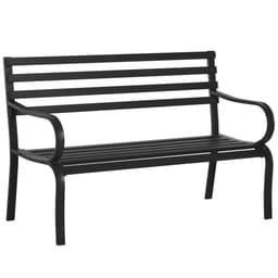 image-2 Seater Bench Garden Furniture Outdoor Metal Loveseat Seat