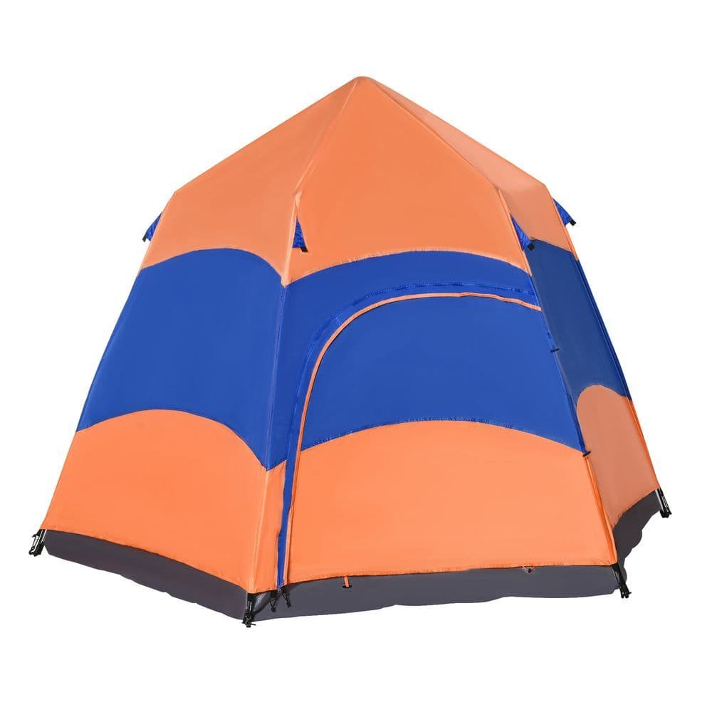 image-4 Person Pop Up Tent Camping Festival Hiking Shelter Family Portable Outsunny