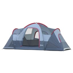 image-Outdoor Camping Tent For 5-6 W/ Bag, Fiberglass & Steel Frame Outsunny