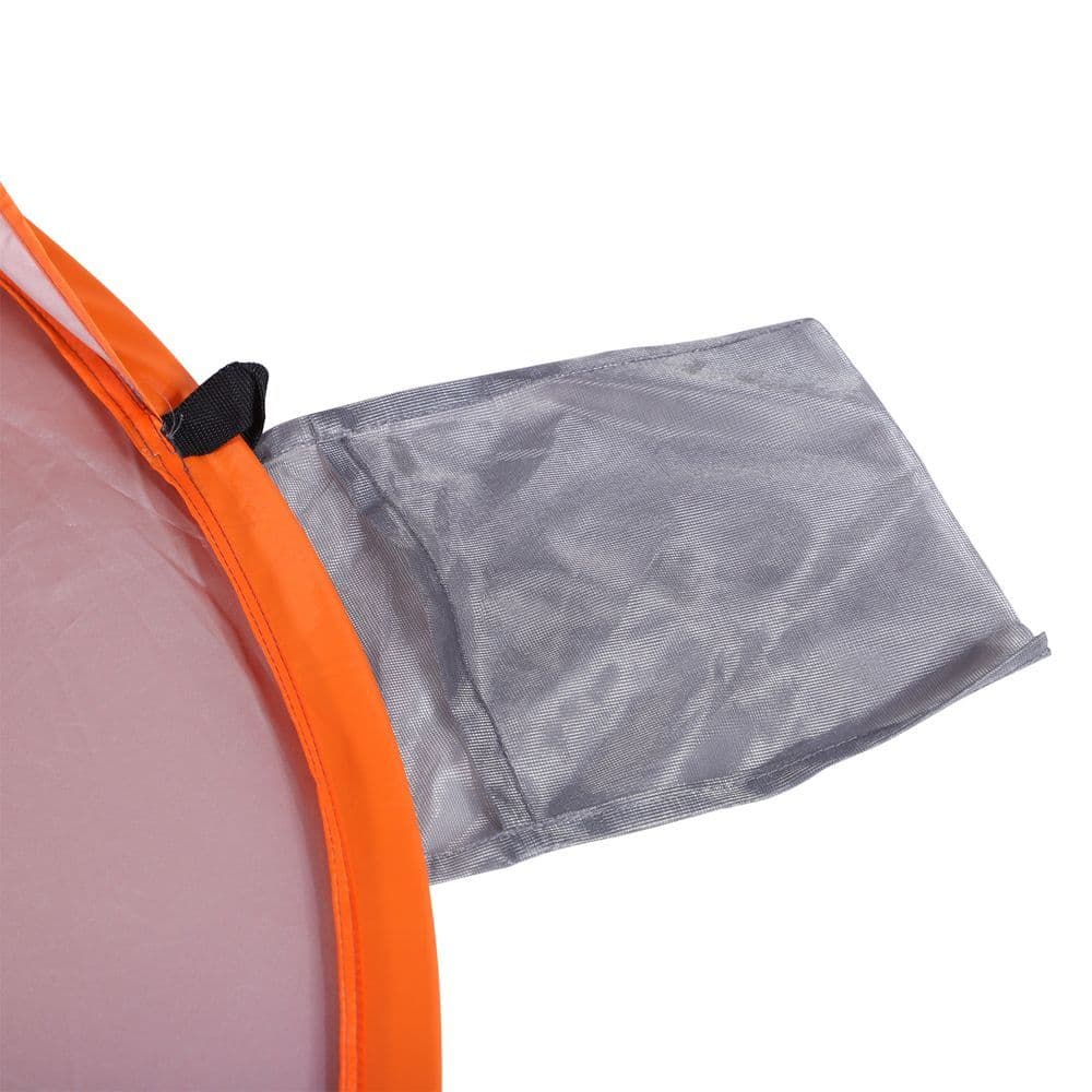 image-Portable Automatic Pop Up Beach Tent Outdoor Camp Shelter Orange Outsunny