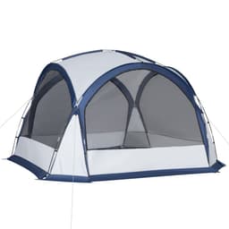 image-Dome Tent for 6-8 Person Camping Tent w/ Zipped Mesh Doors Lamp Hook Outsunny