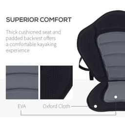 image-Universal Kayak Seat Sit On Top Canoe Back Rest Detachable Fishing Boat HOMCOM