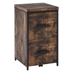 image-70cm Vertical Office Filing Cabinet w/ 2 Drawer, Hanging File Folder Vinsetto