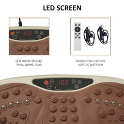 image-Vibration Plate Machine Fitness Body Shaper Slim Trainer Home Gym HOMCOM