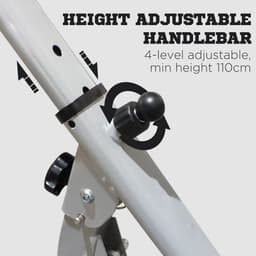 image-Foldable Stepper Adjustable Step Machine w/ Handlebar LCD Display, Grey HOMCOM