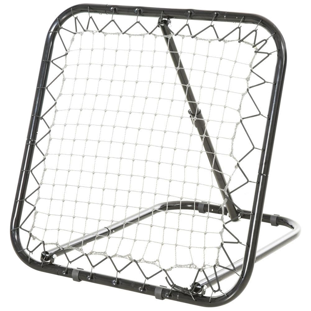 image-Angle Adjustable Rebounder Net Goal Training Set Football, Baseball HOMCOM