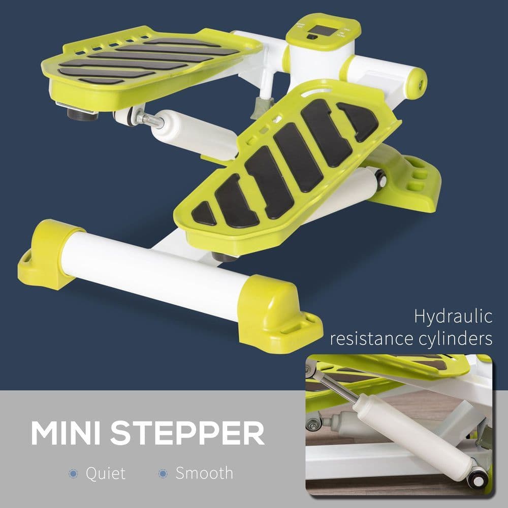 image-Portable Mini Stepper Step Machine for Home Gym Office Exercise Workout HOMCOM