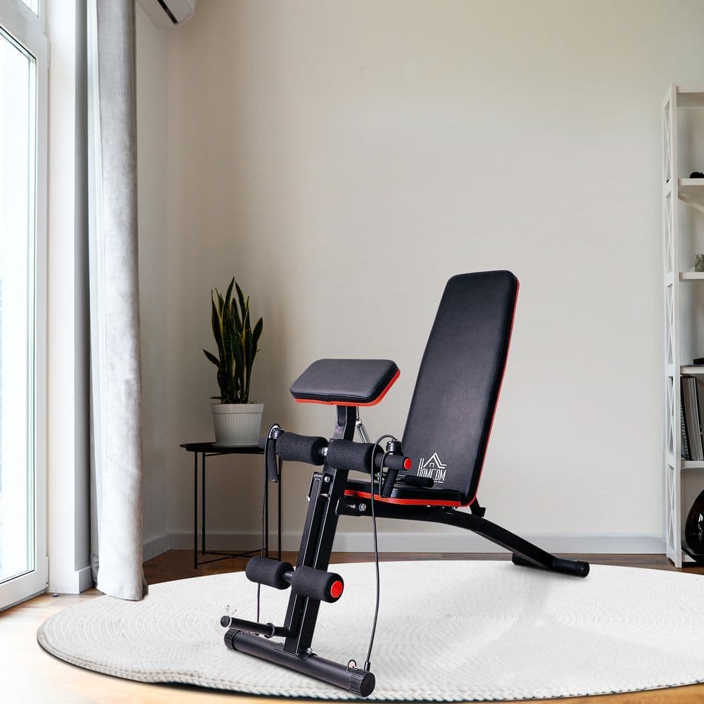 image-Foldable Dumbbell Bench Weight Training 7 Incline Adjustable Workout