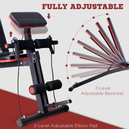 image-Foldable Dumbbell Bench Weight Training 7 Incline Adjustable Workout