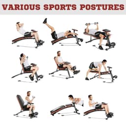image-Foldable Dumbbell Bench Weight Training 7 Incline Adjustable Workout