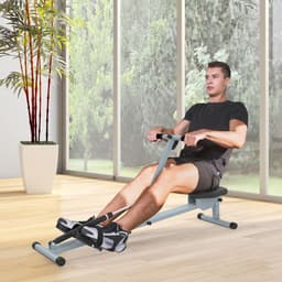 image-12 Level Fitness Rowing Machine Cardio Fitness Workout and Gym Training HOMCOM