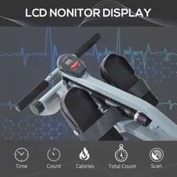 image-12 Level Fitness Rowing Machine Cardio Fitness Workout and Gym Training HOMCOM