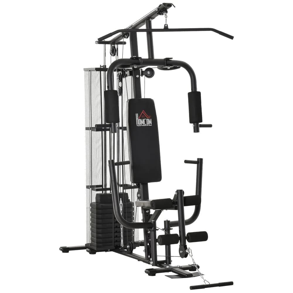 image-Multifunction Home Gym Weight Training Station Fitness Strength Machine HOMCOM