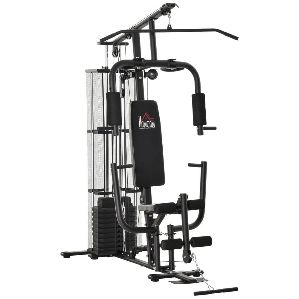 image-Multifunction Home Gym Weight Training Station Fitness Strength Machine HOMCOM