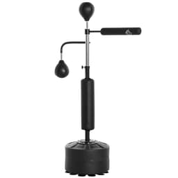 image-3-in-1 Punching Bag with Stand with 2 Speedballs, 360 Relax Bar HOMCOM
