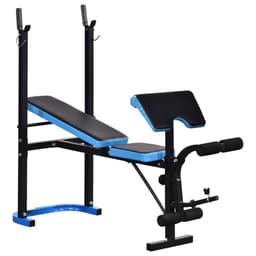 image-Adjustable Weight Bench with Leg Developer Barbell Rack for Home Gym HOMCOM