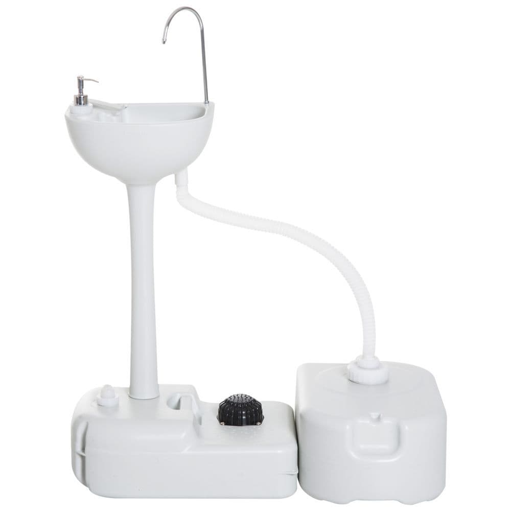 image-24L Portable Portable Hand wash Sink Hand Washing Basin Water Tank Outsunny