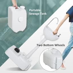 image-24L Portable Portable Hand wash Sink Hand Washing Basin Water Tank Outsunny
