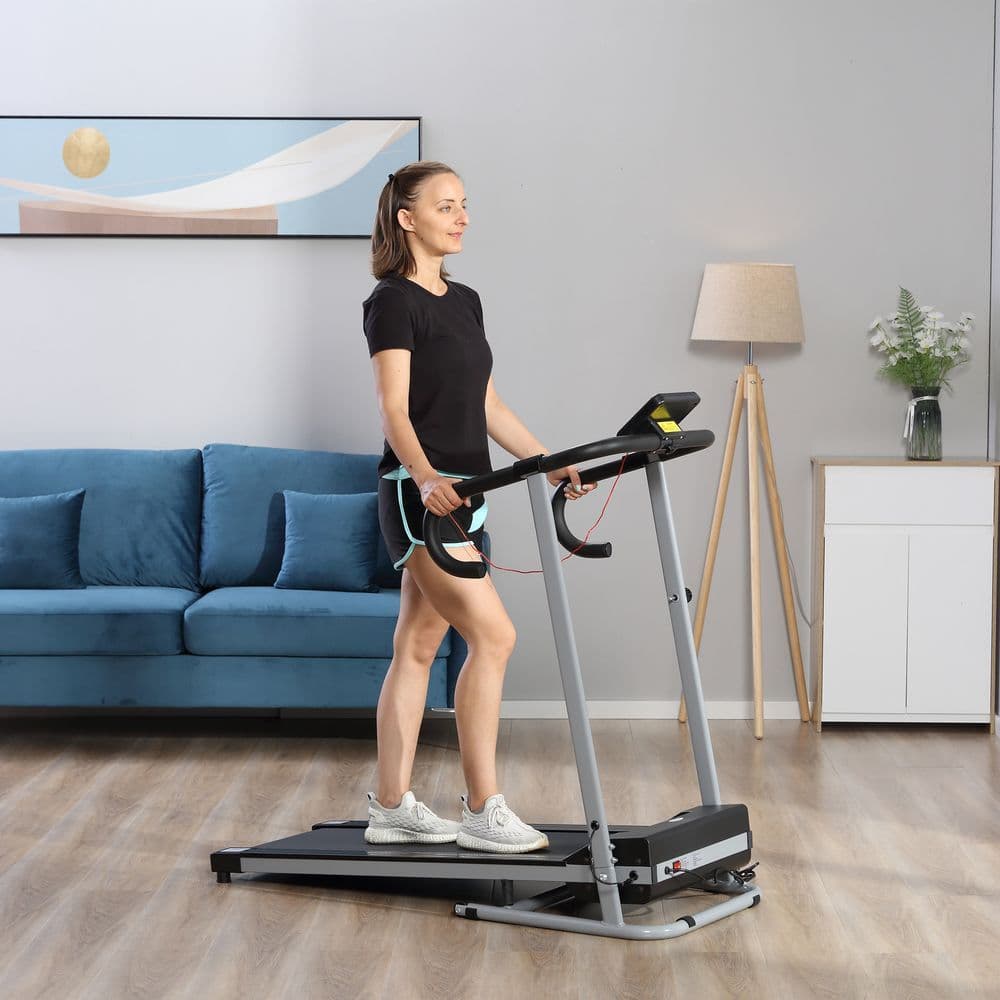 image-1.25HP Motorised Electric Treadmill Running Machine Fitness Folding HOMCOM