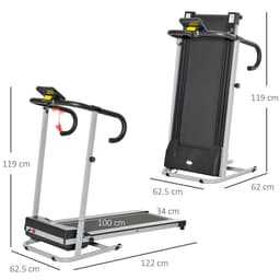image-1.25HP Motorised Electric Treadmill Running Machine Fitness Folding HOMCOM