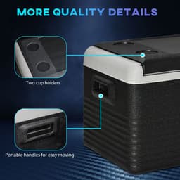 image-30L Car Refrigerator 12V Portable Freezer for Camping, Driving Outsunny