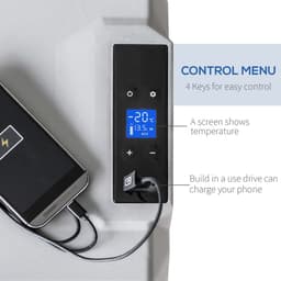 image-Car Refrigerator, Portable 12/24V 50L Fridge Freezer, Down to -20� HOMCOM
