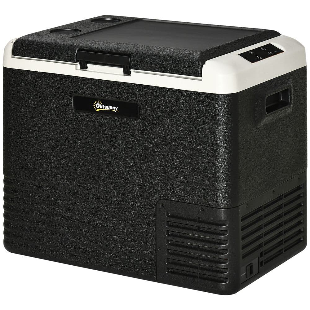 image-50L Car Refrigerator 12V Portable Freezer for Camping, Driving Outsunny