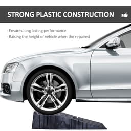 image-Heavy Duty 2.5 Ton Plastic Car Lifting Ramps Automotive Vehicle Garage Durhand