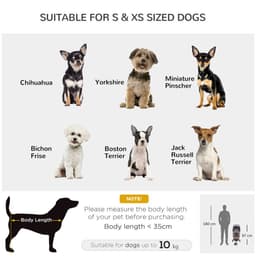 image-Pet Stroller Pushchair Carrier for Cat Puppy with 3 Wheels Brown Pawhut