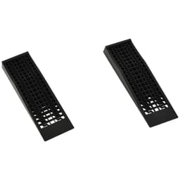 image-2 Pcs 70x20cm Thick Plastic Curb Ramps Anti-Slip Surface Tyre Friction HOMCOM