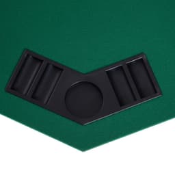 image-1.2m/48 Inches Foldable Poker Table Top 8 Players Blackjack Chip Trays HOMCOM