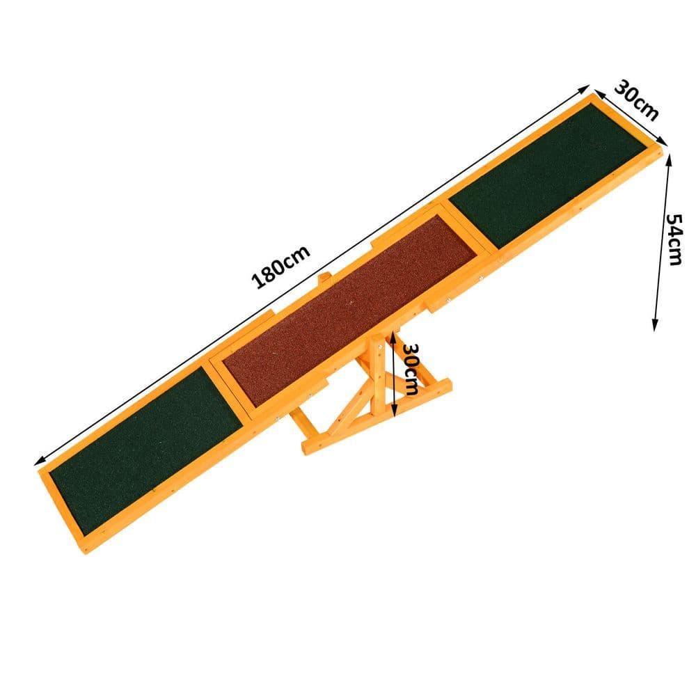 image-New Pet Seesaw Dog Training Agility Equipment Toy Exercise Playing Pawhut