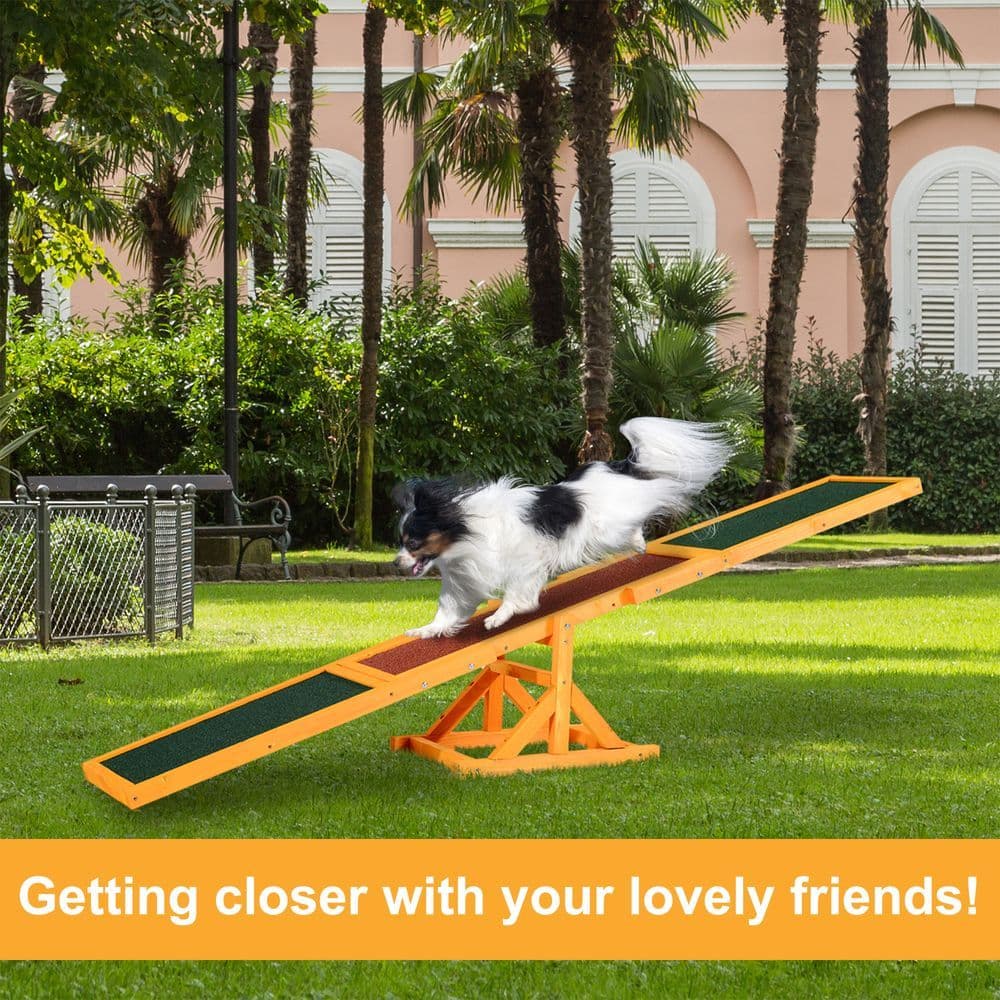 image-New Pet Seesaw Dog Training Agility Equipment Toy Exercise Playing Pawhut