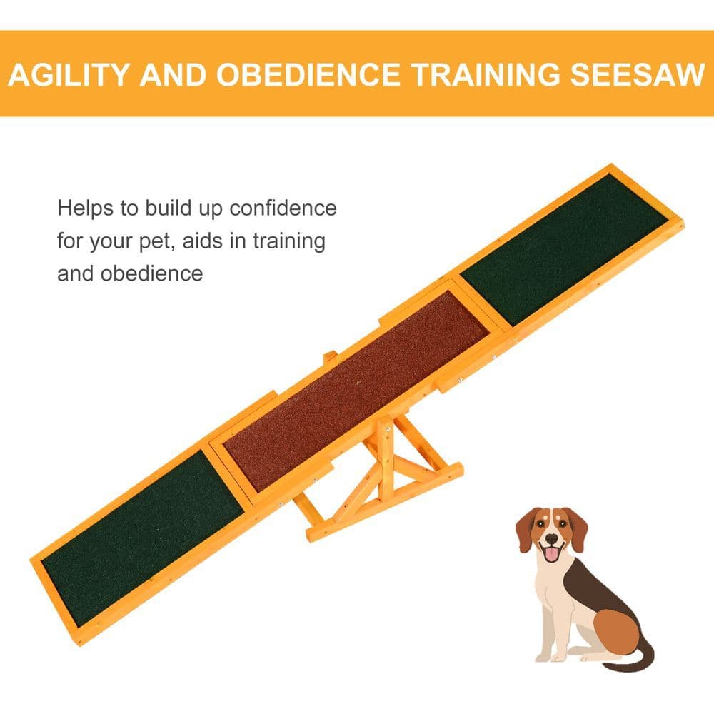 image-New Pet Seesaw Dog Training Agility Equipment Toy Exercise Playing Pawhut