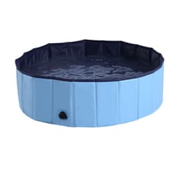 image-Pet Cat Dog Swimming Pool Indoor Outdoor Bathing Foldable Inflate 100cm Pawhut