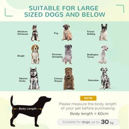 image-92 cm Elevated Dog Bed Cooling Raised Pet Cot UV Protection Canopy Grey Pawhut