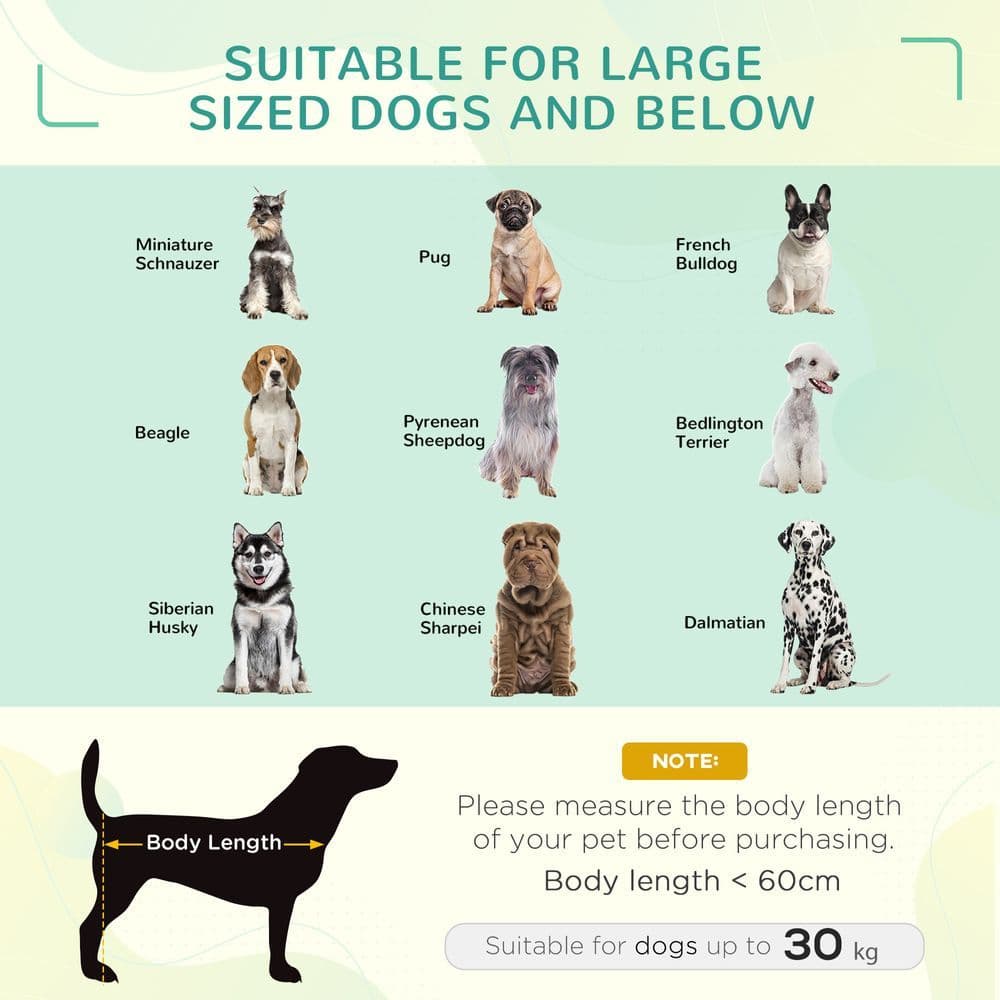 image-92 cm Elevated Dog Bed Cooling Raised Pet Cot UV Protection Canopy Grey Pawhut