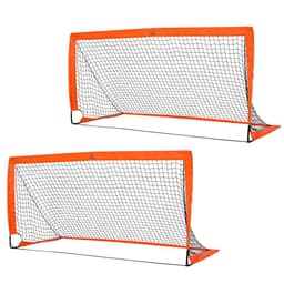 image-Football Goal Folding Outdoor with All Weather Net Kids Adults 6'x3' HOMCOM