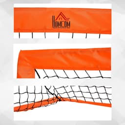 image-Football Goal Folding Outdoor with All Weather Net Kids Adults 6'x3' HOMCOM