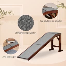 image-Pet Ramp for Dogs Cats W/ Non-Slip Carpet for Bed Sofa, 188x40.5x63.5cm Pawhut