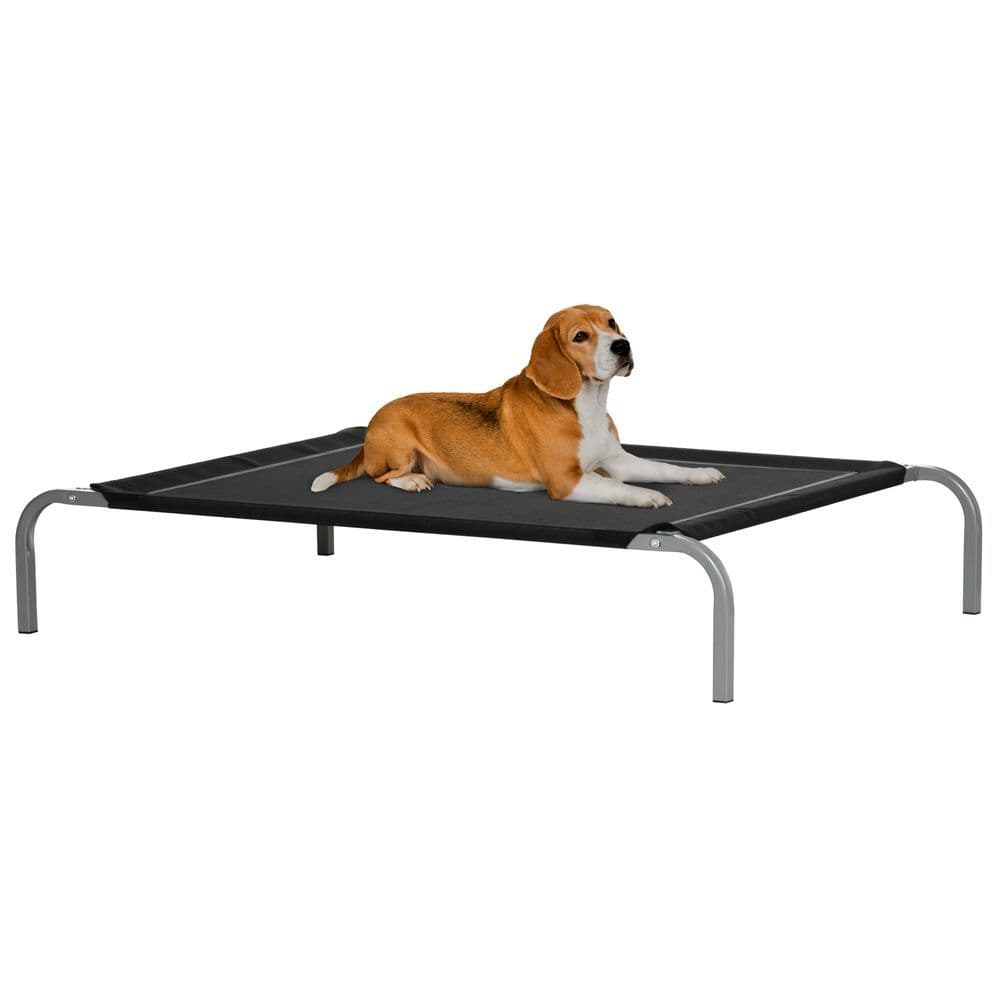 image-Cooling Pet Bed Elevated Dog Bed with Non-slip Pads for Large Dogs Pawhut