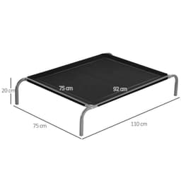 image-Cooling Pet Bed Elevated Dog Bed with Non-slip Pads for Large Dogs Pawhut