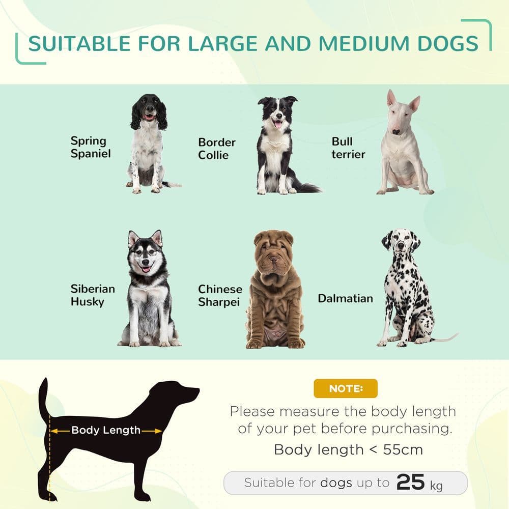 image-Cooling Pet Bed Elevated Dog Bed with Non-slip Pads for Large Dogs Pawhut