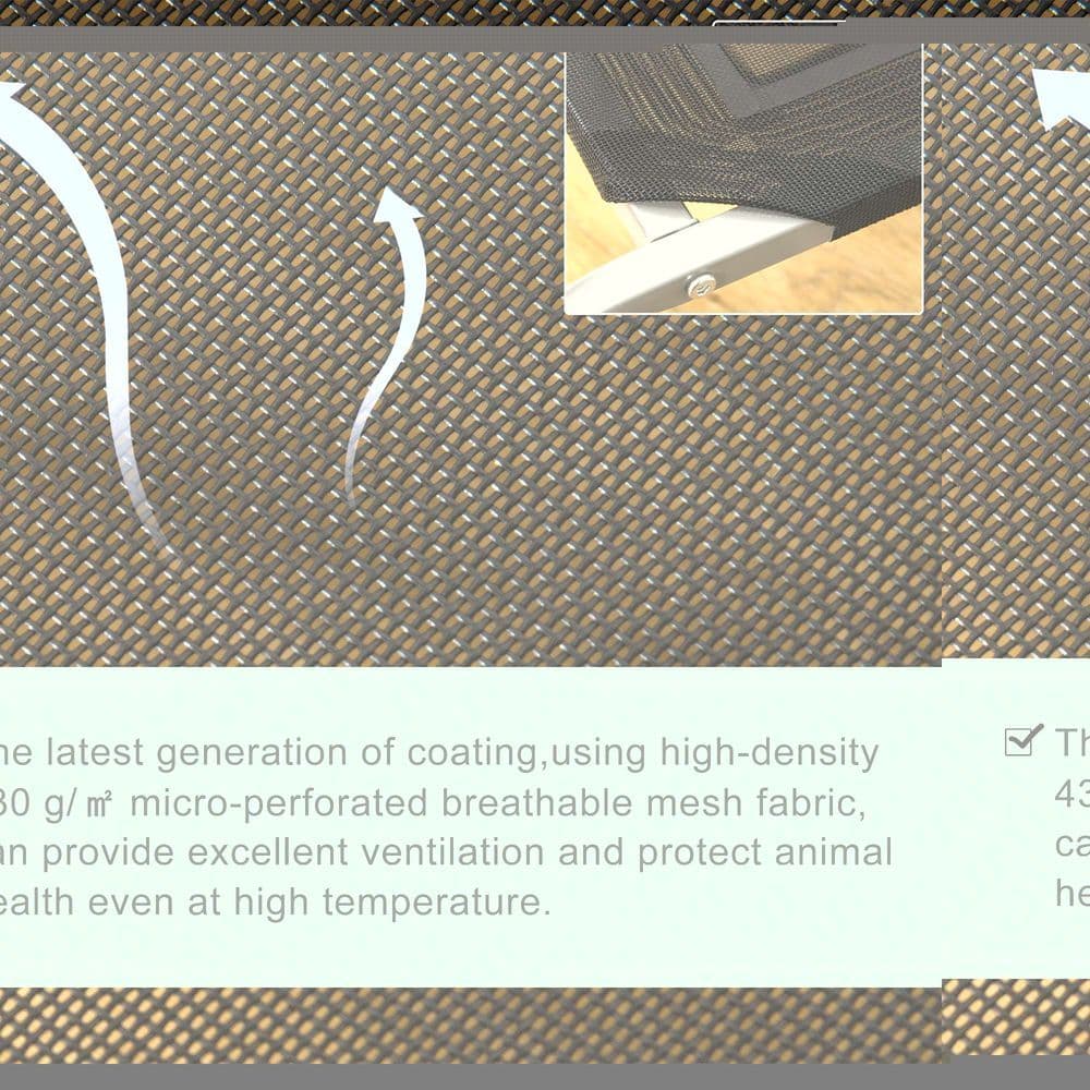 image-Cooling Pet Bed Elevated Dog Bed with Non-slip Pads for Large Dogs Pawhut