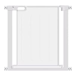 image-Pressure Fit Safety Gate for Stairs w/ Auto Close 75-82 cm - White Pawhut