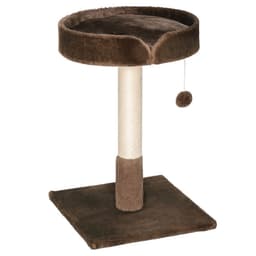 image-Small Cat Tree for Indoor Cats W/ Sisal Scratching Post Bed Cushion Toy Pawhut